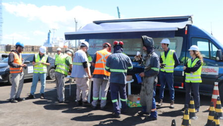 Campanha de Trânsito 2025: Porto de Imbituba realiza ação educativa com profissionais portuários
