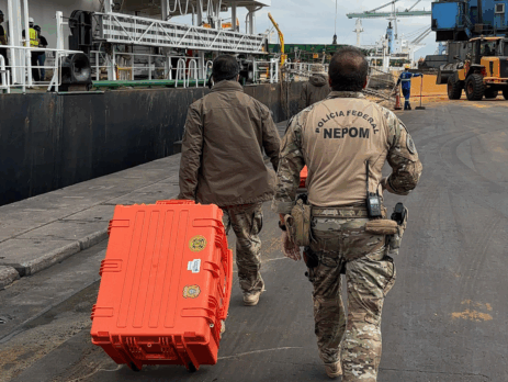 Porto de Imbituba recebe treinamento internacional de combate ao tráfico de drogas em navios