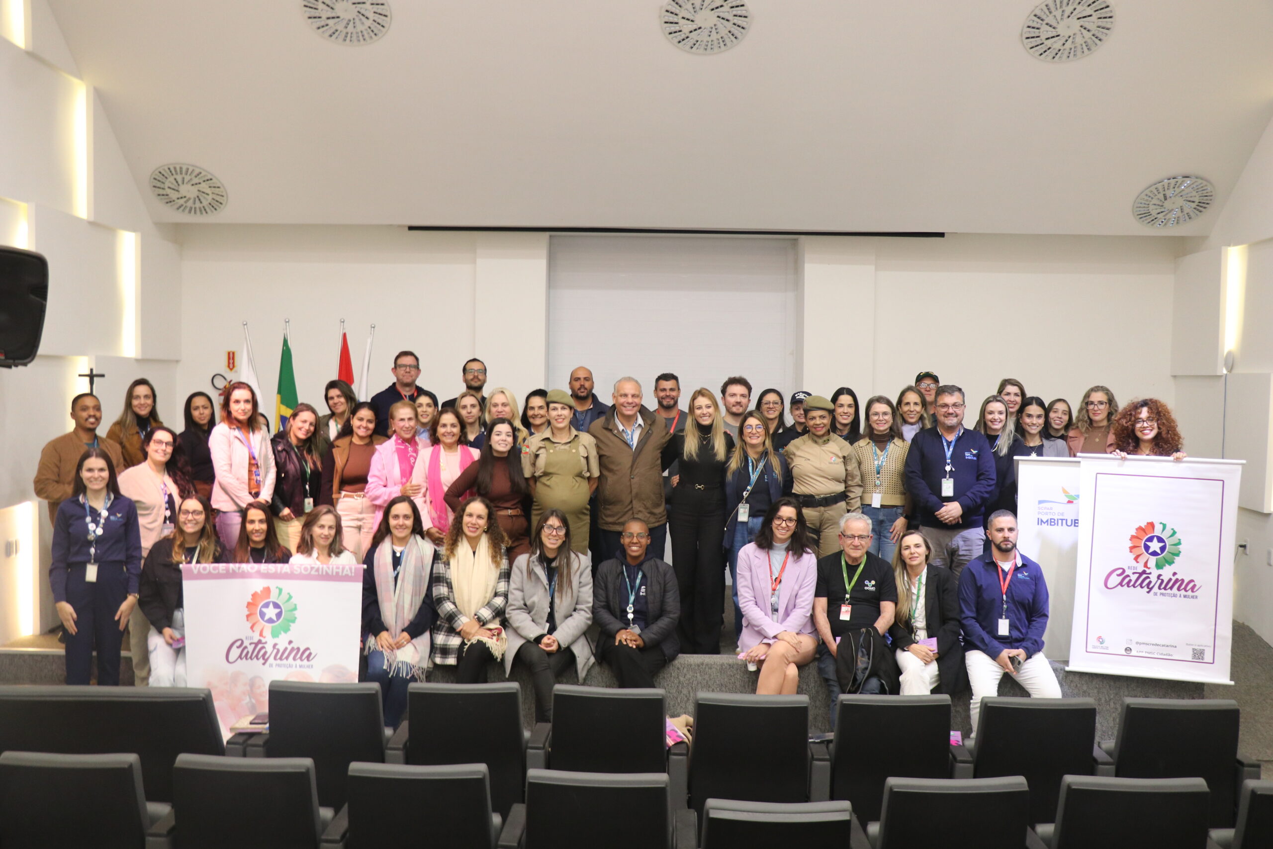 Porto de Imbituba recebe palestra do programa Rede Catarina da Polícia Militar de Santa Catarina